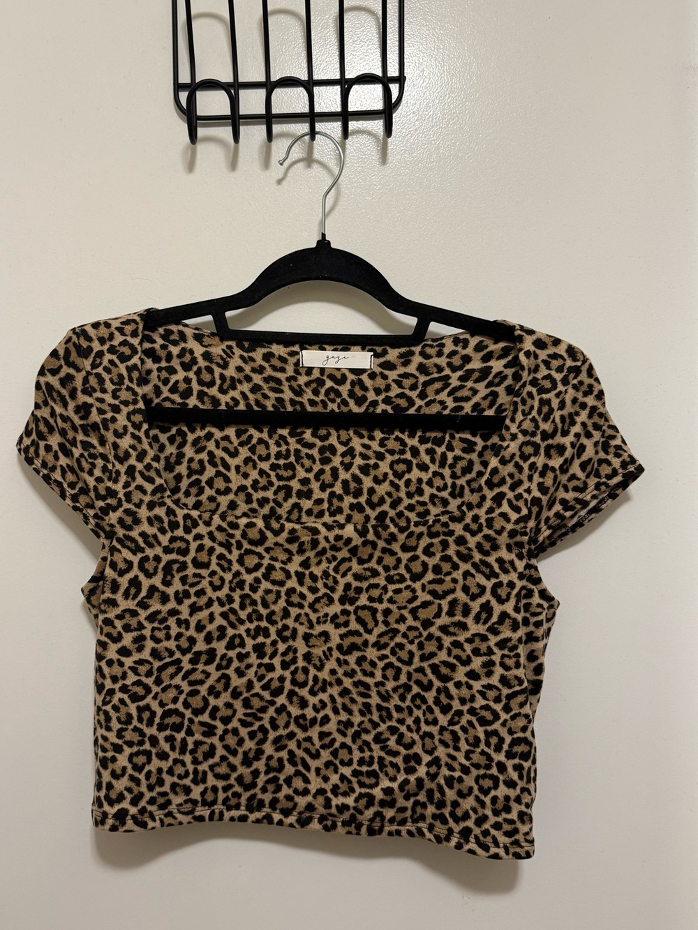 Leopard Print Crop Top